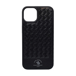 Клип-кейс (накладка) Santa Barbara Ravel для Apple iPhone 11 кожа, чёрный