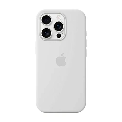 Клип-кейс (накладка) Silicone Case для Apple iPhone 16 Pro Max силикон, белый