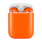 Беспроводные наушники Apple AirPods 2 с зарядным футляром оранжевый