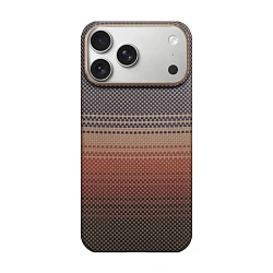 Клип-кейс (накладка) Pitaka Ultra-Slim Case для Apple iPhone 17 Pro Max кевлар (арамид), "закат" (KI1702SPM)