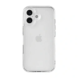 Клип-кейс (накладка) uBear Real Case для Apple iPhone 17 полиуретан, поликарбонат, прозрачный