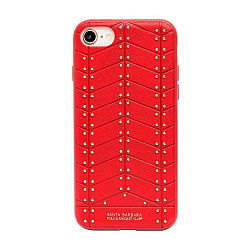 Клип-кейс (накладка) Santa Barbara Armor для Apple iPhone 7 / 8 / SE 2020 / 2022 силикон, красный
