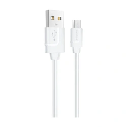 Дата-кабель Borofone BX55 Micro 1 м, белый