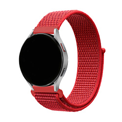 Ремешок для Samsung Watch 22mm нейлон красный