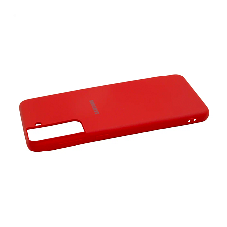 Клип-кейс (накладка) для Samsung Galaxy S21 Plus силикон, красный - 4