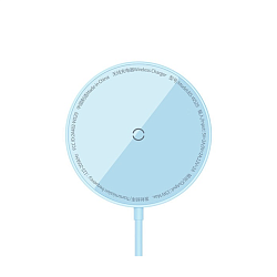 Беспроводное зарядное устройство Baseus Simple Mini3 Magnetic Wireless Charger 15 Вт (Уценка) голубой