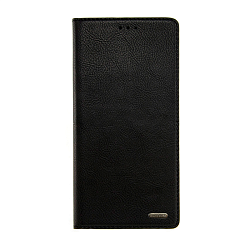 Чехол-книжка Premium Rich Boss для Xiaomi Redmi Note 12 Pro 5G / Poco X5 Pro 5G искусственная кожа, чёрный (с лого)