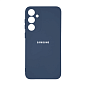 Клип-кейс (накладка) для Samsung Galaxy S24 Plus / S25 Plus силикон, синий