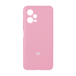Клип-кейс (накладка) для Xiaomi Redmi Note 12 5G / Poco X5 5G силикон, розовый