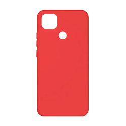 Клип-кейс (накладка) Silicone cover (без лого) для Xiaomi Redmi 9C силикон, красный