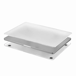 Клип-кейс (накладка) uBear Grain для Apple MacBook Air 13" (2022 - 2025) поликарбонат, силикон, прозрачный