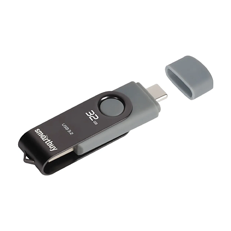 USB-флешка SmartBuy Twist Dual 32 ГБ (USB 3.1) серый - 5