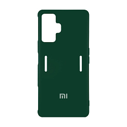 Клип-кейс (накладка) Silicone cover закрытый для Xiaomi Poco F4 GT силикон, тёмно-зелёный