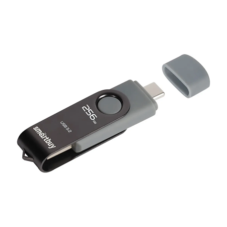USB-флешка SmartBuy Twist Dual 256 ГБ (USB 3.1) серый - 2