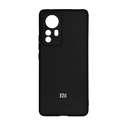 Клип-кейс (накладка) для Xiaomi 12 Pro силикон, чёрный
