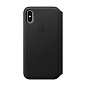 Чехол-книжка Apple Leather Folio для Apple iPhone X кожа, Black