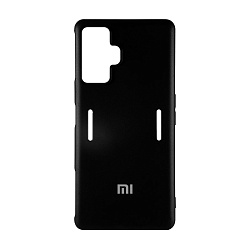 Клип-кейс (накладка) Silicone cover закрытый для Xiaomi Poco F4 GT силикон, чёрный