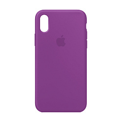 Клип-кейс (накладка) Apple Silicone Case закрытый для Apple iPhone X / Xs силикон, фиолетовый