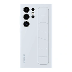 Клип-кейс (накладка) Samsung Standing Grip Case для Samsung Galaxy S24 Ultra поликарбонат, силикон, светло-голубой