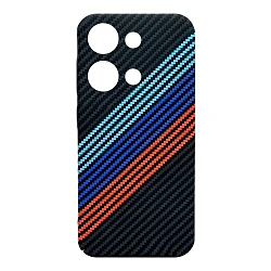 Клип-кейс (накладка) Luxo Carbon для Xiaomi Redmi Note 13 Pro 4G / Note 14S / Poco M6 Pro 4G пластик, "мовемент"