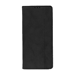 Чехол-книжка Premium Rich Boss для Xiaomi Redmi Note 14 Pro 4G искусственная кожа, чёрный