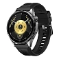 Умные часы Huawei Watch GT 6 46mm чёрный (чёрный ремешок)