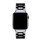 Браслет для Apple Watch 44 / 45 / 46 / 49mm керамика чёрный (пятибусиновый)