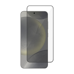 Защитное стекло uBear Extreme Nano Shield 2.5D для Samsung Galaxy S24 / S25, черная рамка