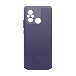 Клип-кейс (накладка) для Xiaomi Redmi 12C / Poco C55 пластик, силикон, фиолетовый