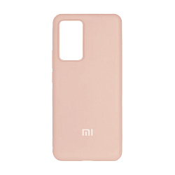 Клип-кейс (накладка) Silicone cover закрытый для Xiaomi 12 Lite силикон, пудровый