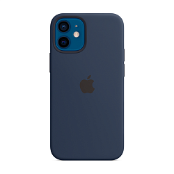 Клип-кейс (накладка) Apple Silicone Case MagSafe для Apple iPhone 12 Mini (Уценка) Deep Navy