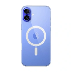 Клип-кейс (накладка) Apple Clear Case MagSafe для Apple iPhone 16 Plus поликарбонат, прозрачный
