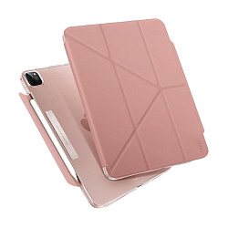 Чехол-книжка UNIQ Camden для Apple iPad Pro 11" (2020 / 2021 / 2022) полиуретан, искусственная кожа, розовый