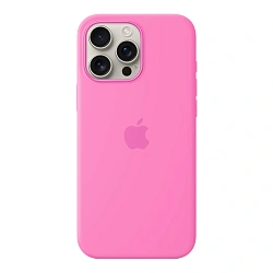 Клип-кейс (накладка) Silicone Case MagSafe для Apple iPhone 16 Pro Max силикон, "пион"