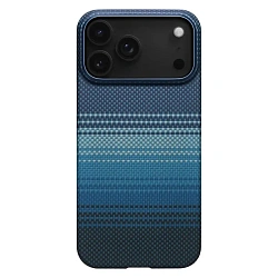 Клип-кейс (накладка) Pitaka Ultra-Slim Case для Apple iPhone 17 Pro кевлар (арамид), "восход луны" (KI1703MP)