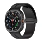 Ремешок D-Buckle для Samsung Galaxy Watch Ultra силикон чёрный