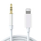 Аудиокабель MH025-B (Lightning to 3.5mm mini jack) белый
