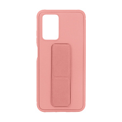 Клип-кейс (накладка) с магнитной подставкой для Xiaomi Redmi 10 силикон, розовый
