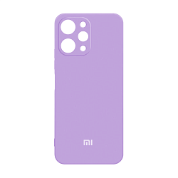 Клип-кейс (накладка) Silicone cover закрытый для Xiaomi Redmi 12 силикон, лавандовый