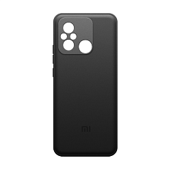 Клип-кейс (накладка) для Xiaomi Redmi 12C / Poco C55 пластик, силикон, чёрный
