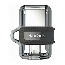 USB-флешка SanDisk Ultra Dual Drive m3.0 32 ГБ (USB 3.0 (MicroUSB)) чёрный