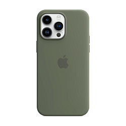 Клип-кейс (накладка) Silicone Case MagSafe для Apple iPhone 14 Pro Max силикон, оливковый