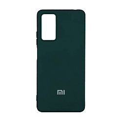 Клип-кейс (накладка) Silicone cover закрытый для Xiaomi Redmi Note 11 / Note 11S силикон, чёрный