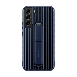 Клип-кейс (накладка) Samsung Protective Standing Cover для Samsung Galaxy S22 Plus полиуретан, поликарбонат, тёмно-синий