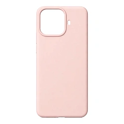 Клип-кейс (накладка) Silicone cover закрытый для Xiaomi 15T Pro силикон, пудровый
