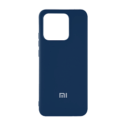 Клип-кейс (накладка) Silicone cover закрытый для Xiaomi 13 силикон, тёмно-синий