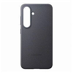 Клип-кейс (накладка) Vegan Leather Case Magsafe для Samsung Galaxy S25 Plus полиуретан, искусственная кожа, чёрный