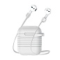 Кобура Baseus Silicone для Apple AirPods 2018 / 2019 силикон, белый - 4