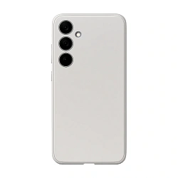 Клип-кейс (накладка) для Samsung Galaxy A55 пластик, силикон, серебристый