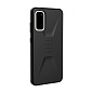Клип-кейс (накладка) UAG Civilian для Samsung Galaxy S20 поликарбонат, чёрный - 2